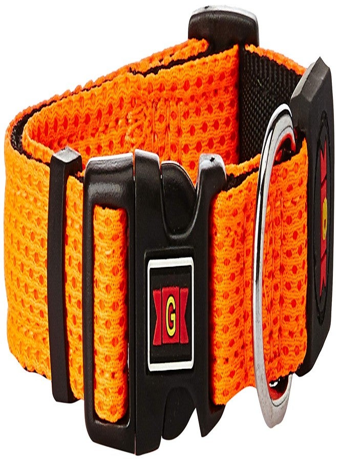 طوق شبكي من جي غليناند DCA201 مصنوع من قماش نايلون ناعم، يوفر ملمسًا لطيفًا لحيواناتك الأليفة، برتقالي، صغير، 100 غرام